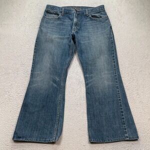 Levis Jeans 527 Low Bootcut Mens 36x30 (36x28) Hemmed Western Denim